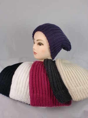 Long beanie strickmütze - long,