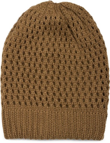 Strick beanie mütze mit loch - strick,