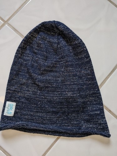 Blaue glitzer long beanie - blaue,