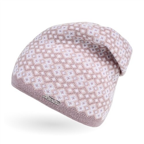 Damen strick mütze beanie - strick-mütze,