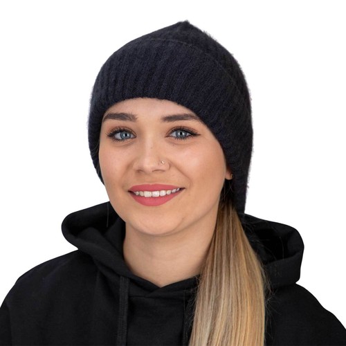 Long beanie strick - long,