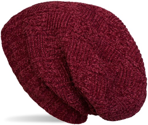 Unisex chenille beanie mütze - chenille,